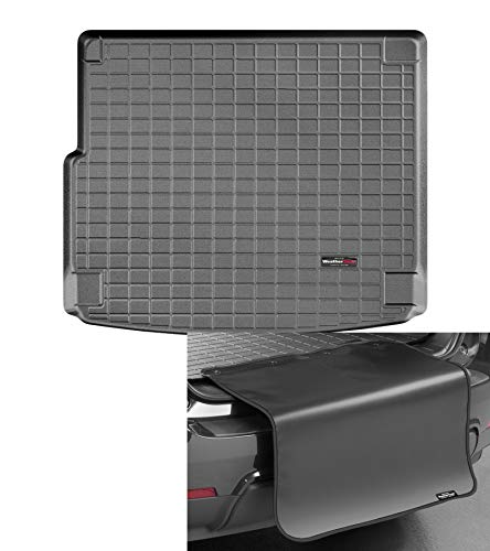 Kofferraumwanne +Stoßstangenschutz passend für Porsche Cayenne 92A mit Bose Audio mit Subwoofer 2010-17 Schwarz CargoLiner