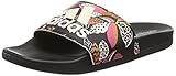 adidas badeschuhe damen mit klettverschluss Flip-Flop mit Blumenmuster adidas Damen Adilette Comfort Flipflop, Mehrfarbig (Negbás Blamar Negbás), 39 1/3 EU