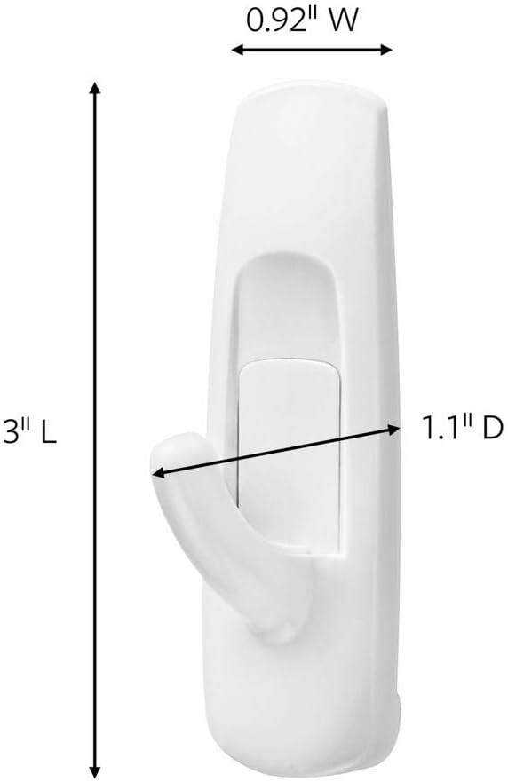 Command Strips 17001 Medium Hooks With Command™ Adhesive