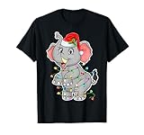 Photo Gallery elephant wearing santa hat - animal elephant lover christmas maglietta Photo Gallery elephant wearing santa hat - animal elephant lover christmas maglietta
