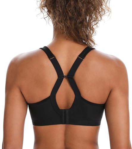 HACI High Impact Sports Bra for Women,Bounce Control Full Figure Wireless Plus Size Supportive Sports Bra2