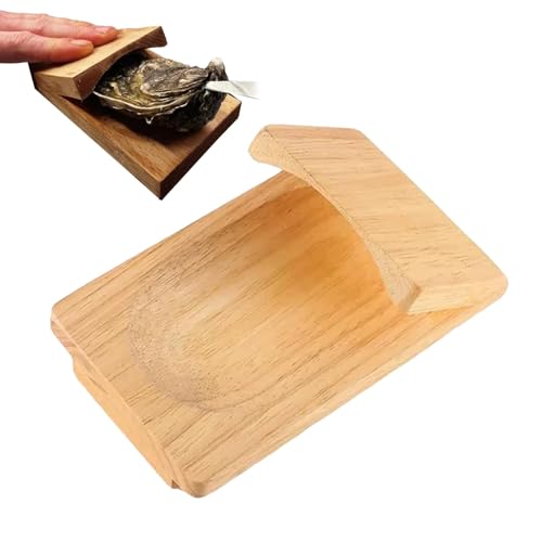 Morsetto per Sgusciare le Ostriche, Pinze per Ostriche, Apriostriche In Legno, Pinza per Sgusciare le Ostriche In Legno, Coltello per Ostriche Con Base, Oyster Clamp Legno, Oyster Shucking Clamp