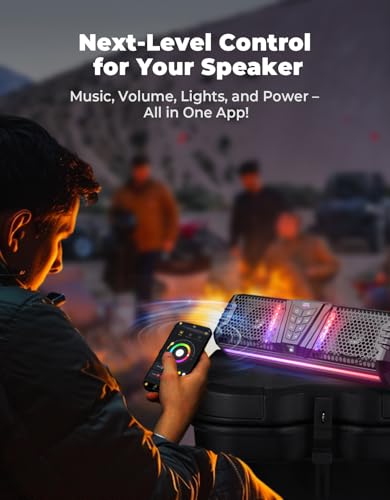Image of KEKEMIMOTO 2025 Midnight 40 16-inch UTV Sound Bar, IP65 Water-Resistant | Golf Cart Sound Bar, ATV Speaker Bluetooth with RGB, SxS Soundbar Compatible with Polaris RZR Can-Am, Fits / 1-2 in Roll Bar