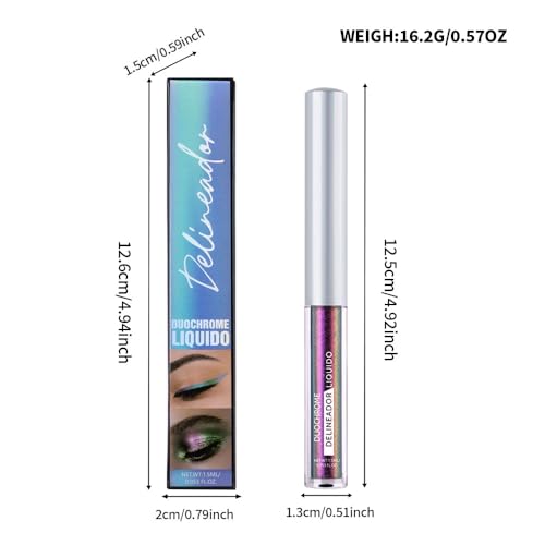 Delineador líquido con cambio de color violeta a azul miniatura 7