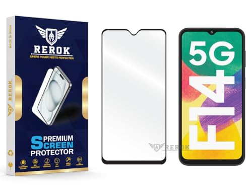 Image of Gorilla Tempered Glass Screen Protector Compatible with Samsung Galaxy F14 5G [Pack of 1] | Edge-to-Edge, Bubble-Free, Case Friendly, Easy Installation Kit