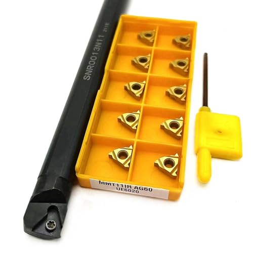 Porta herramienta de torneado SNR0013N11 con 10 insertos MMT11IR miniatura 1