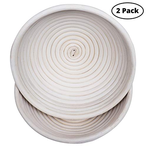 Price Round Bread Proofing Basket (2 Pack) 21.5cm (750g 1Kg Dough