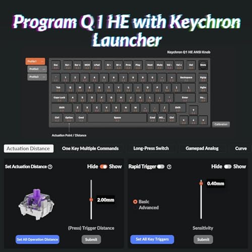 Keychron Q1 HE Kabellose Mechanische Tastatur