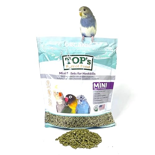 TOPs Mini Parrot Pellets 1 lb USDA Organic Certified Non-GMO Bird Food