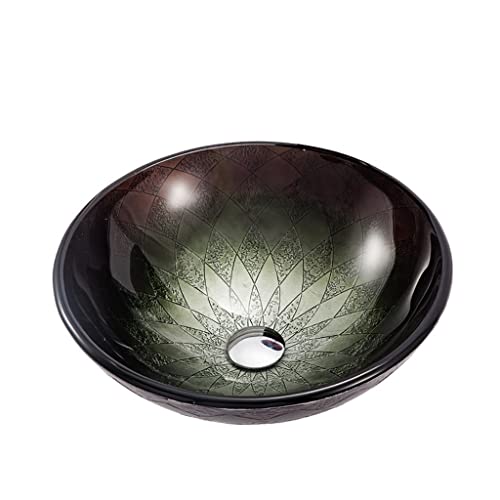 Vanity Sink Tempered Glass Bathroom Countertop Sink Bathroom Bathroom Sink Vessel Vessel Sink Glassware Sink Bathroom Vanity (Color : Sink only