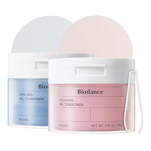 BIODANCE Gel Toner Pads Duo: Collagen & Ceramide Panthenol Toner ...