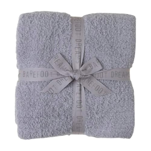 [ベアフット ドリームズ] ブランケット コージーシック スロー シングル セミダブル 毛布 180x134cm ギフト お祝い 出産祝い CozyChic Throw B503 Dove_Gray(058) ONE_SIZE(約180x134cm) [並行輸入品]
