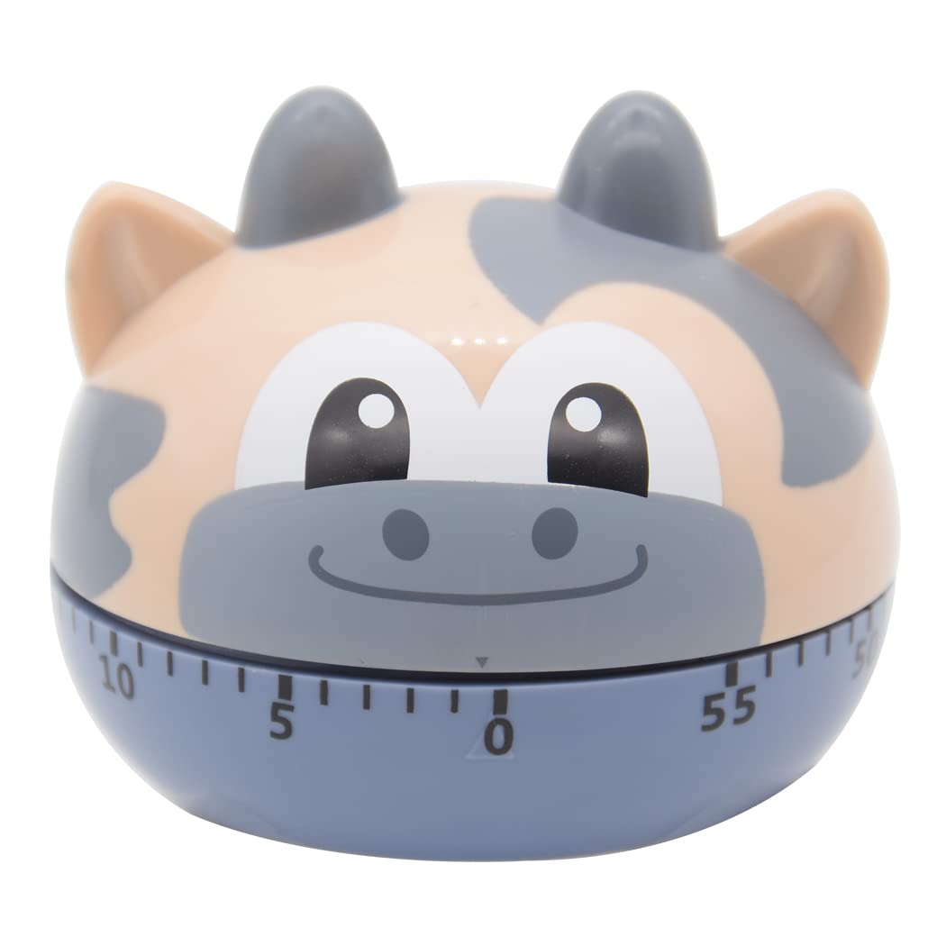 Hoshen Cattle Kitchen Food Cooking Mechanical Timer, Learning Time Manager, Manual Timer, Cartoon Animal Shape，