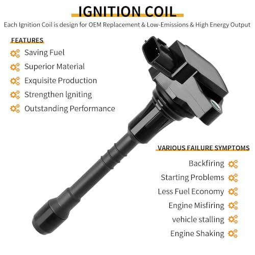 Image of 8PCS UF677 Ignition Coil Pack & Spark Plugs Compatible with Infiniti QX56 5.6L 2011-2013, QX80 5.6L 2023 2022-2014, for Nissan Armada 5.6 2022 2021-2017# UF-650, 224481LA0A, 224481LA0B, 22448-1LA0A