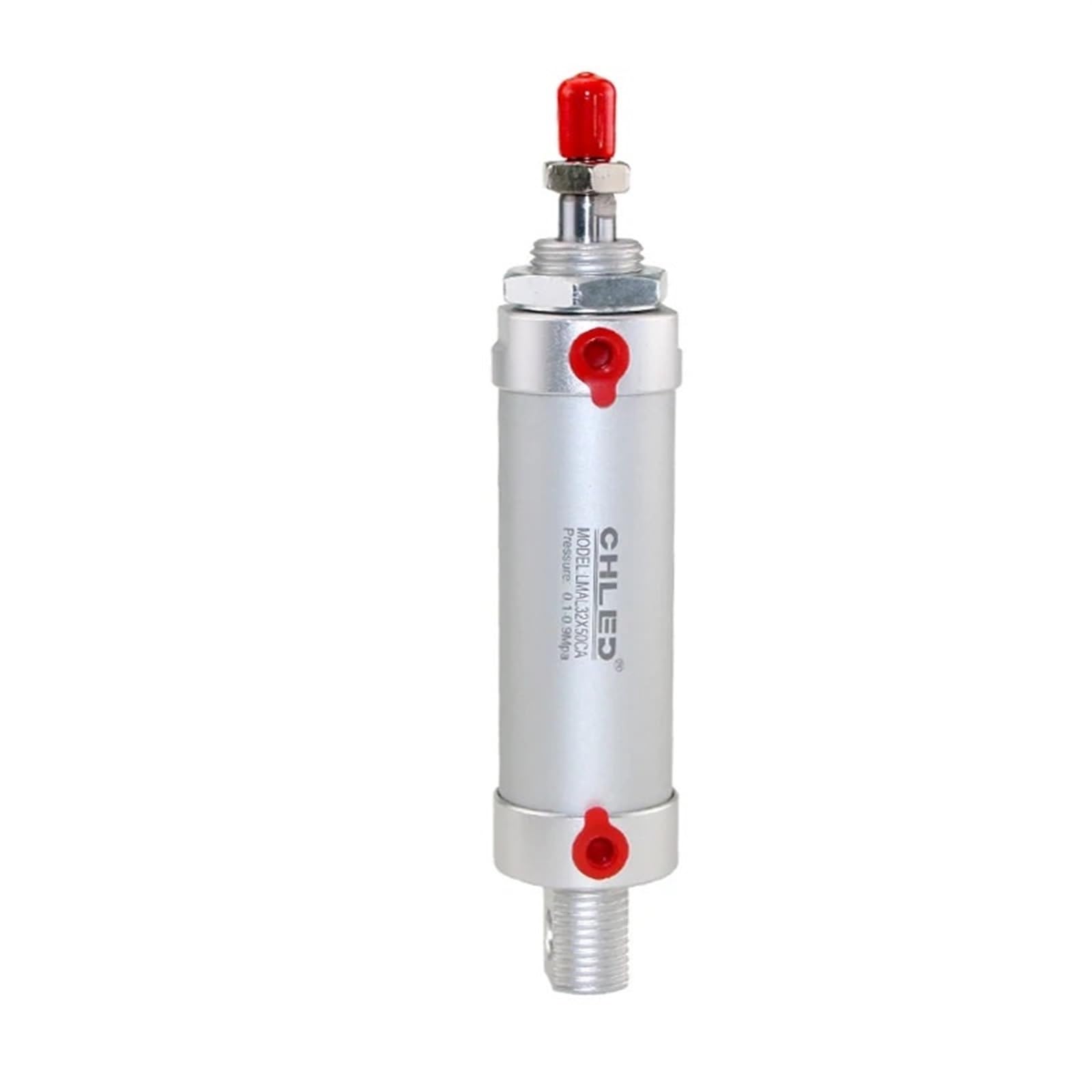 Oshzikjii 175Mm Stroke Mal Series Mini Cylinder 16/20/25/32/40Mm Bore 25-300Mm Stroke Double Acting Aluminum Alloy Pneumatic Cylinder(,32Mm Bore)