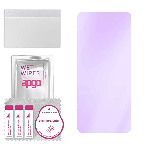 apgo Protector de pantalla Anti-Blue Hybrid Glass 9H para Asus Zenfone 7 Pro ZS671KS