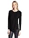 Calvin Klein Women's Long-Sleeve Top with Chiffon Layer