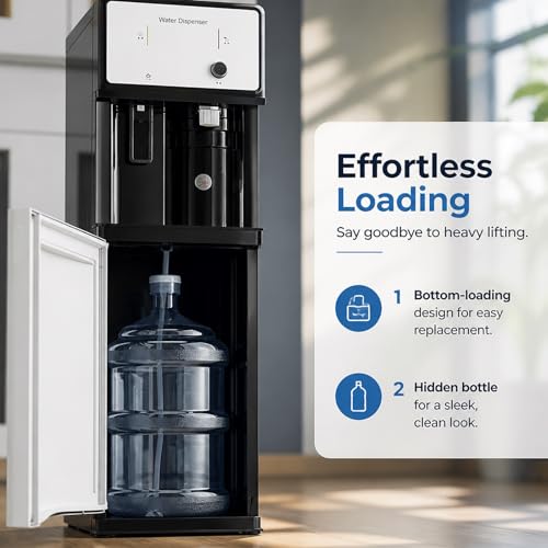 Fontaine à eau à chargement inférieur premium pour bonbonne 5 gallons