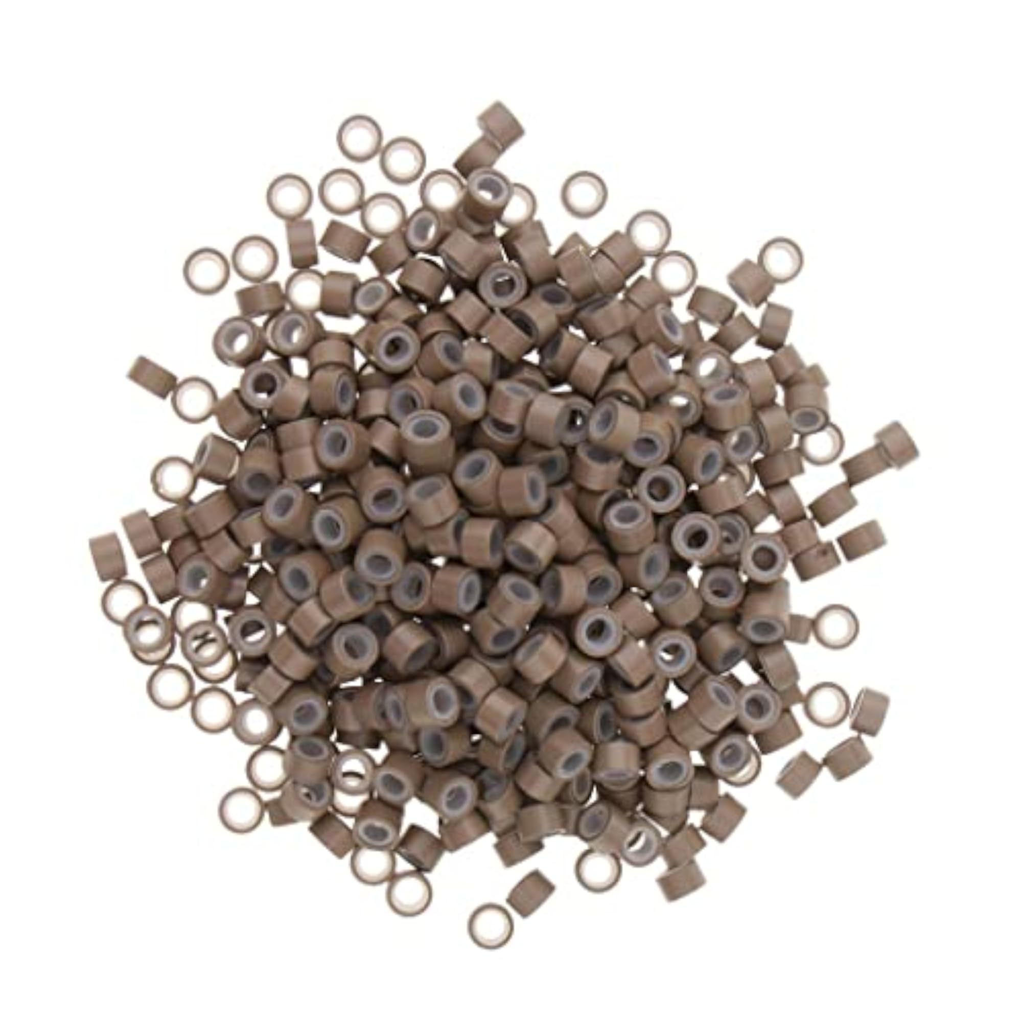 Silicone Micro Rings Links Crimp Beads for Hair Extensions