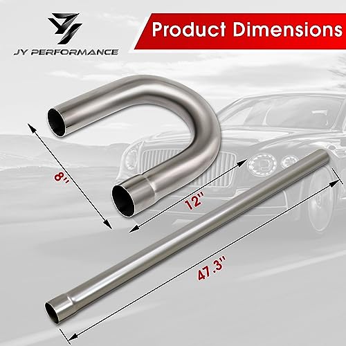 Image of 2.5'' Mild Steel Exhaust Pipe Kit, 2.5'' OD Exhaust Pipe, 8PCS