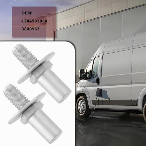 SG Store Lot de 2 boulons de verrouillage de porte latérale avec écrou compatible avec Fiat Ducato Compatible avec Peugeot Boxer Compatible avec Iveco Daily 1344903080 3800963 – vue 2