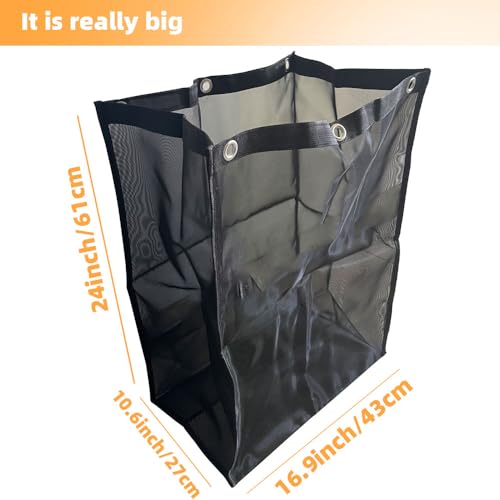 Image of Universal UTV Trash Bag Mesh,Trash Sack for UTV,PVC Mesh Organizer,Compatible with Polaris RZR, Can-Am(24''*16.9''*10.6'')
