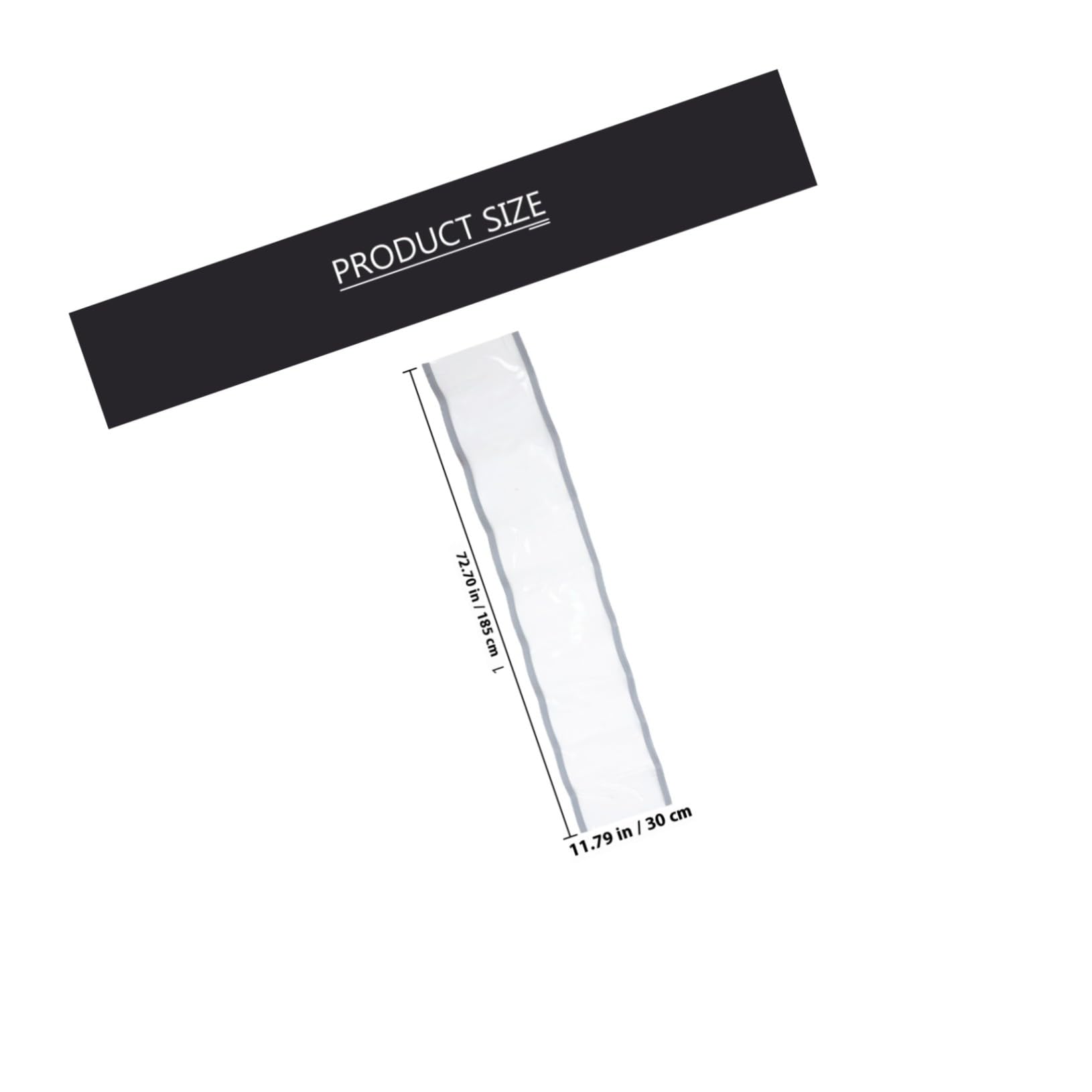 Selbstansaugender PVC Türvorhang Wärmeschutz Vorhang 30cm Breit 1,85m Hoch Winddicht Staubschutz für Haustür und Raumteiler