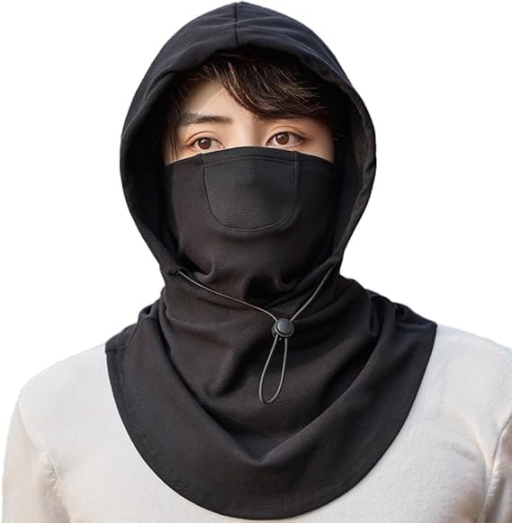 Image of AUGEN Warm Soft Fleece Bike Bicycle Face Mask Snood Hood Neck Scarf Fleece Balaclava Warm Full Face Cover Winter Camping Ski Hiking Snow Mask Beanie