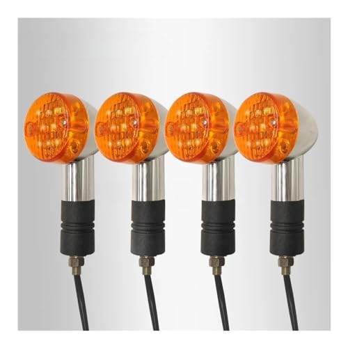Clignotant universel pour moto de style balle rétro couleur ambre