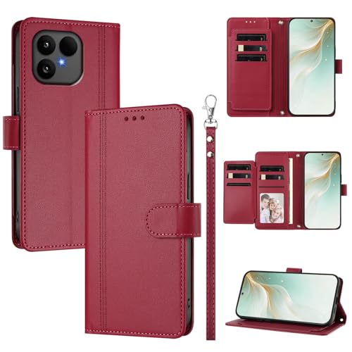 �X�}�z�P�[�X �Ή��@�� for Fairphone 6 �X�}�z�P�[�X�y�E�H���b�g�f�U�C�� �f���A���J�[�h�X���b�g �L���b�V�� �t���b�v���X�^���h �����h�~�zRed
