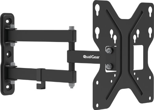 QualGear Universal Low Profile Tilting Wall Mount for LED TV Upto 23-42-Inch - Black