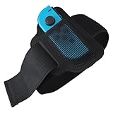 アローン(Allone)【Amazon.co.jp限定】Switchジョイコン用レッグバンド 単品　12×0.5×33.5cm　Switch／Switch有機EL対応　太ももに装着するだけ　簡単取付　フリーサイズ　幅広い年齢で使える　スポーツ　運動　ダイエット　サッカーゲーム　対戦　しっかり固定　ALG-NSJLBK