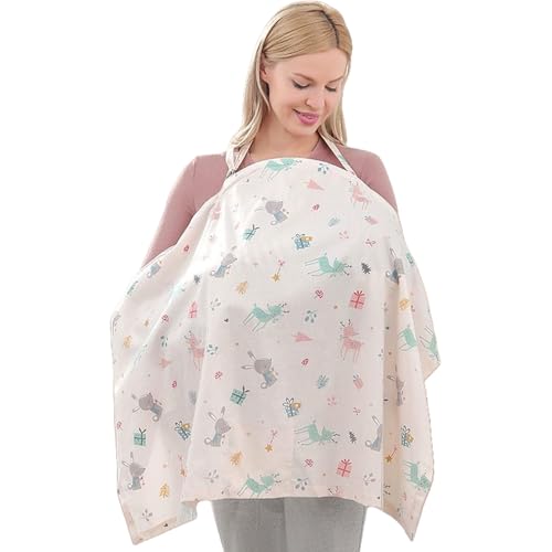 Générique Couvre-Allaitement pour Allaitement Maternel - Couverture D'allaitement En Coton | Voile Léger Respectueux de la Peau Style Cape pour Sorties et...