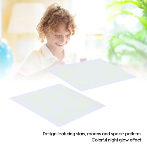 Vinilos autoadhesivos luminosos estrellas y luna para niños miniatura 4