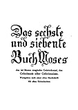 5. buch moses 6 4-9  Das sechste und siebente Buch Moses Holzschnitte Anonym Original-Scan