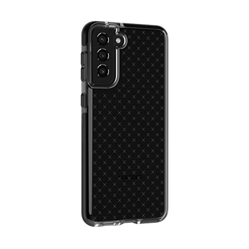 Tech21 Evo Check Phone Case For Samsung S21 + (Plus) 5G - Germ Fighting Antimicrobial Phone Case With 12 Ft. Drop Protection, Smokey/Black #TOP4