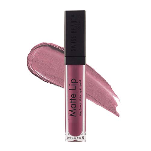 Image of Swiss Beauty Ultra Smooth Matte Liquid Lipstick, Cookie, 6ml - Smooth Lip Color, Weightless Finish, Silky Matte Finish, Iconic Lip, Matte Finish, Matte Lipstick, Liquid Lipstick