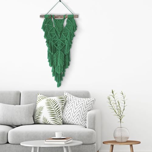 Image of Macrame Cotton Cord 5mm x 100 m, ZUEXT 100% Natural Handmade Colorful 4 Strands Twisted Braided Cotton Rope for Wall Hanging Plant Hangers Gift Wrapping Tapestry DIY Crafts(100m, Emerald Green) | 100% Natural Handmade, 4 Strands Twisted Cotton Rope, For Wall Hanging Plant Hangers Gift Wrapping Tapestry DIY Crafts, 100m