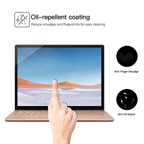 [2 pack]Megoo Tempered Glass Screen Protector For Microsoft Surface Laptop 3 (15 inch), Easy Installation, 2.5D Round, High Transparency Screen Protector - Thumbnail 6