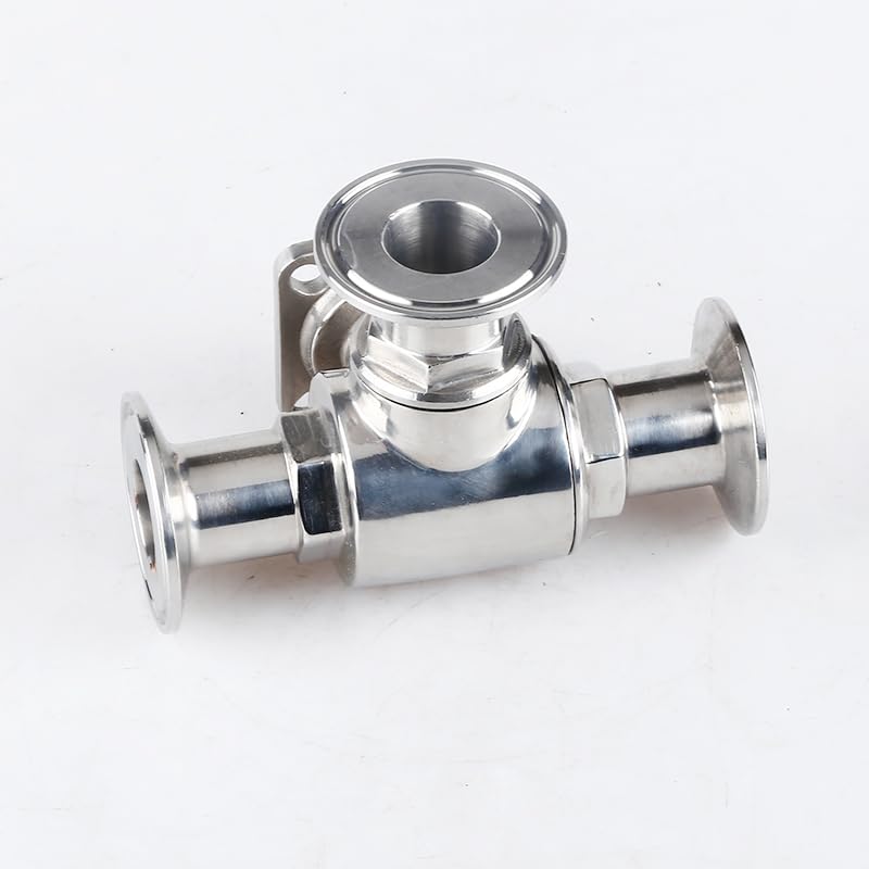 Vanne T Port inox 304 avec base d'actionneur pour brassage automatisé - 6