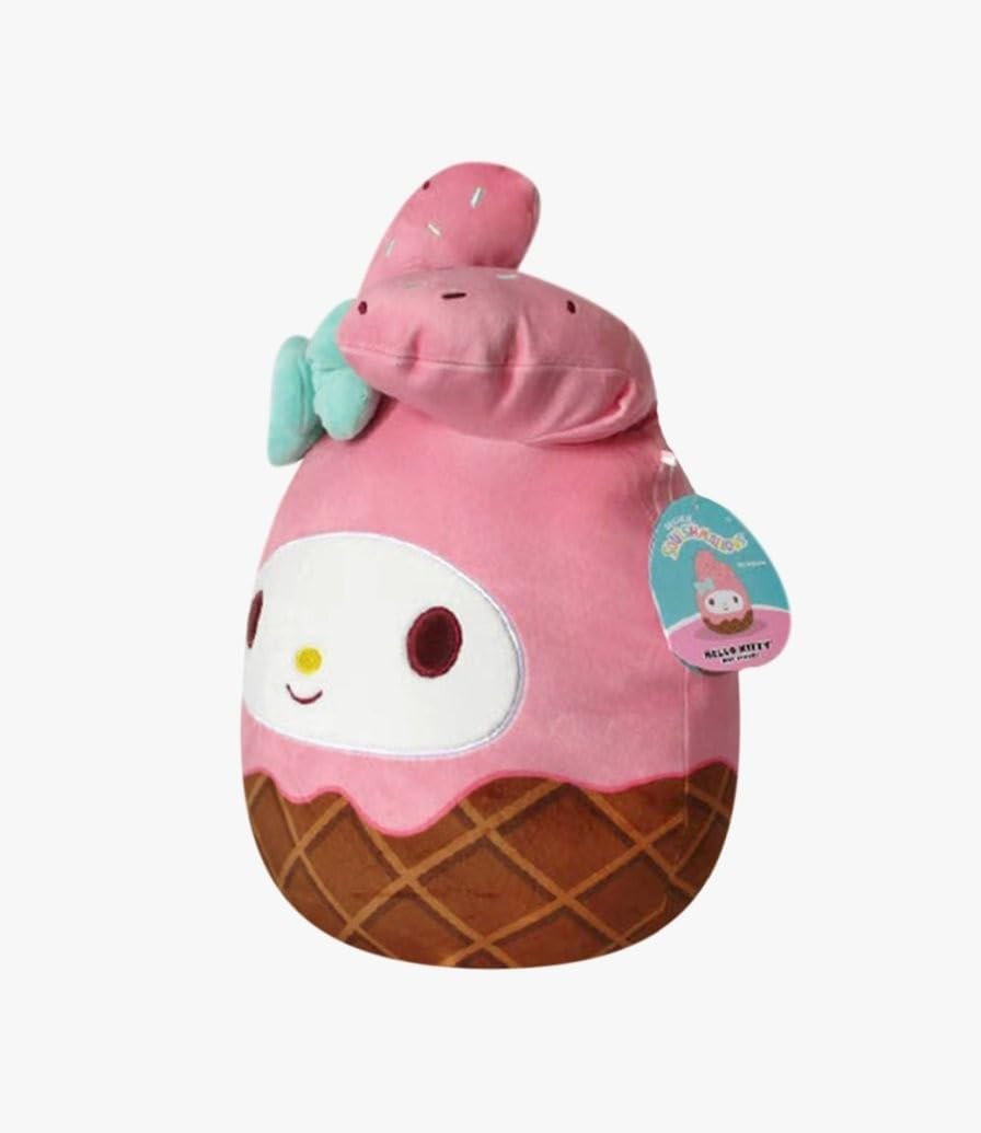 Squishmallows Official Kellytoy MelodyIce Pink Ice Cream with Sprinkles 12 Inch Plush - Join Melody Stuffed Animal Foodie Pet Kitty Squad