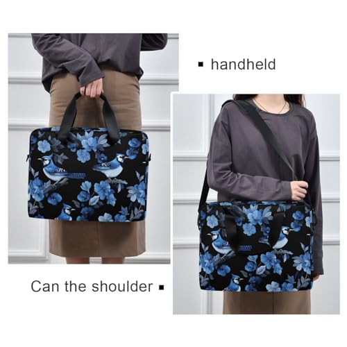 Bolso maletín para laptop 15.6 pulgadas azul y negro miniatura 2