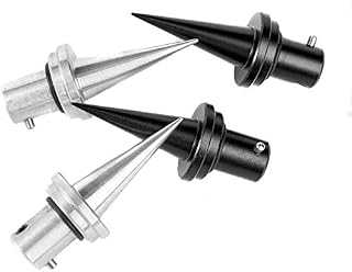 Erobo 2 Pieces V8 Bipods Spiked Feet for GBO CNC QD Tactical Bipod Silver Black,Quick Install for Picatinny Bipod Gun Rifle Accessory - Aifordge
