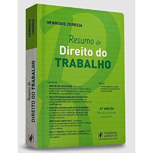 RESUMO DE DIREITO DO TRABALHO