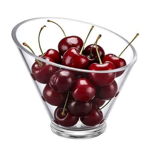 La mejor comparación de Cuencos de pasta que Puedes Comprar On-line. 47 Ensaladeras, 350ml/460ml/600ml Cuencos Acrílicos en ángulo, Cuencos Transparentes para Dulces, Cuencos para Pasta, Sopa de Cereales, Chips de Caramelo, Fruta(350ML)
