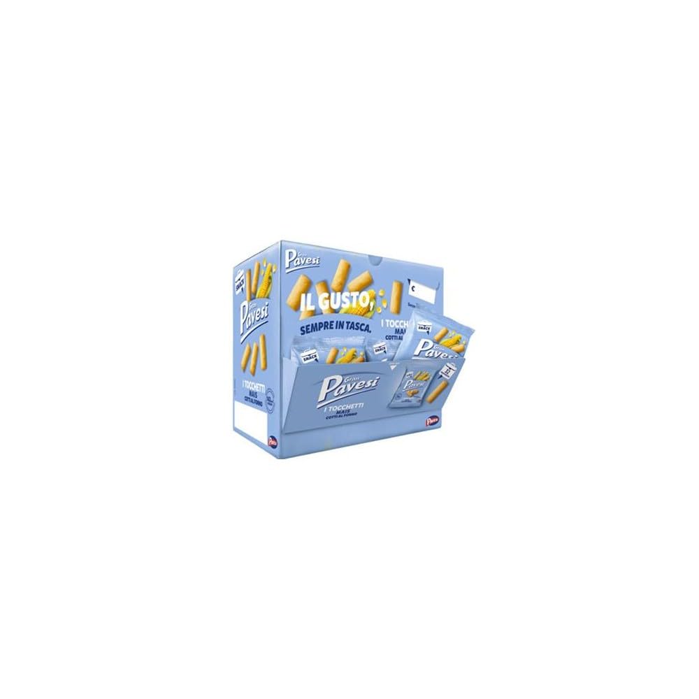 Italian Gourmet Gran Italian Gourmet Tocchetti di mais Snack, Maisstücke 6 | Croccanti bocconcini salati; knusprig und praktisch in Einzelbeuteln, Gesamtnettogewicht 1,024 kg + Kostenlos Polpa 400g