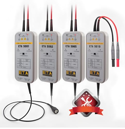 ETA Oscilloscope Differential Probe 15/25/50/100Mhz oscilloscope high voltage differential probe isolation probe ETA5010(100MHz+