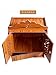 CRAFTSTRIBE Wooden Pooja Mandir for Home with Doors and Drawer – Wall Mounted Hindu Temple Modern Handmade Wooden Mandir Puja Stand for Home Pooja Cabinet Plywood Mandir