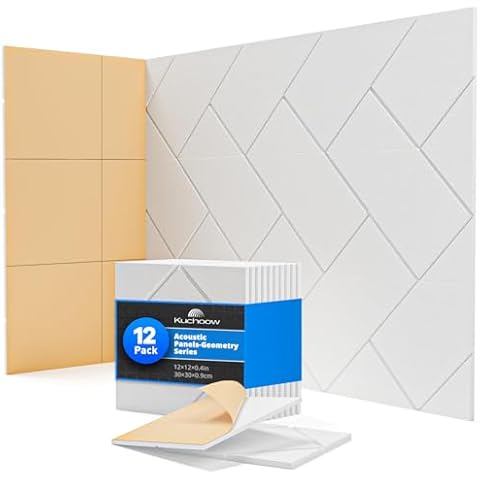 Kuchoow 12 Pack Acoustic Sound Proofing Panels Cover