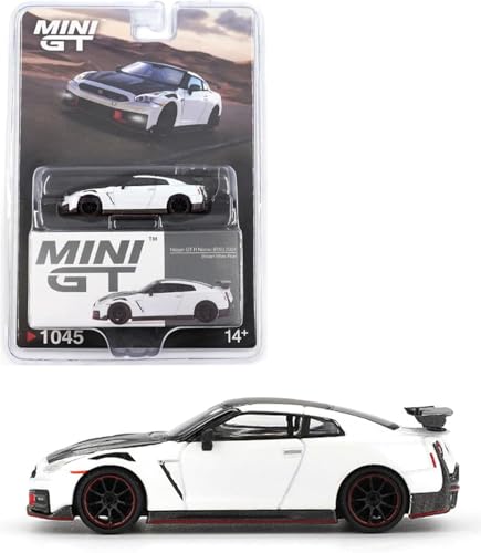 Diecast Model Car Compatible for Nissan GT-R Nismo (R35) 2024 Brilliant White Pearl 1:64 Limited Edition by Mini GT MGT01045